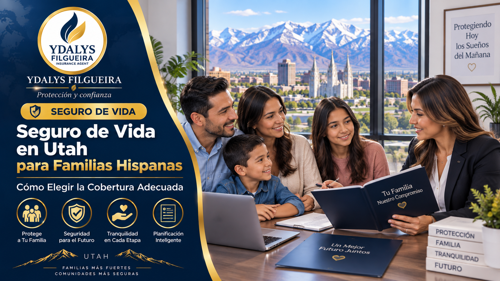 Seguro de vida en Utah para familias hispanas