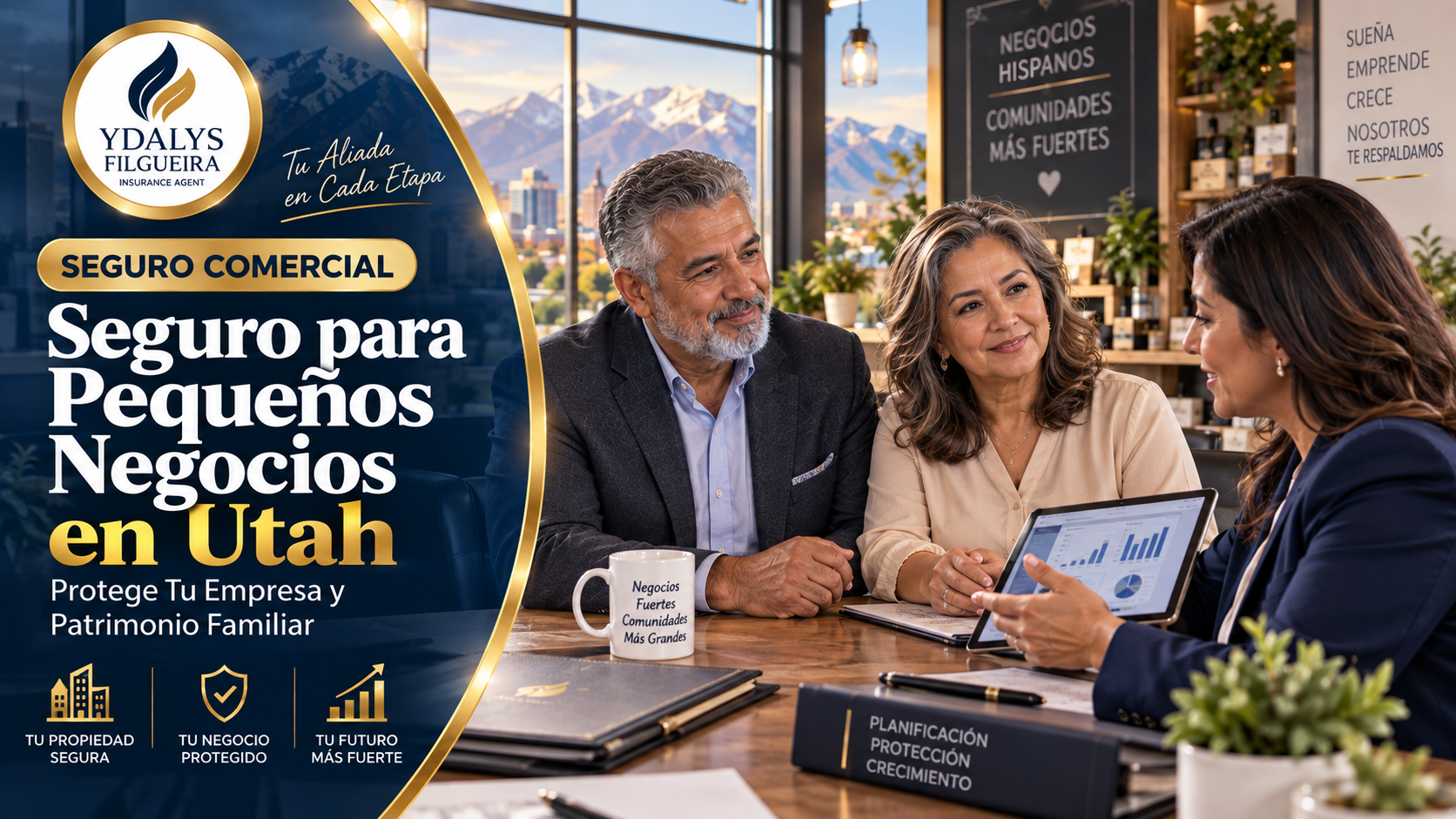 Seguro para pequeños negocios en Utah para empresarios hispanos