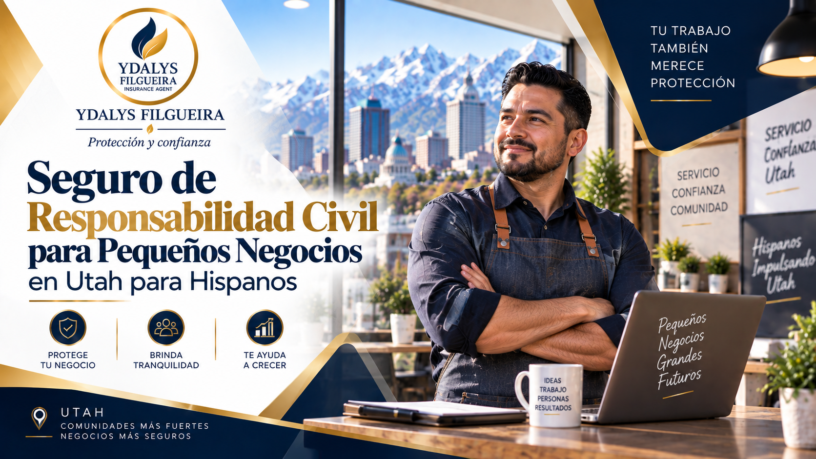 Seguro de Responsabilidad Civil para Pequeños Negocios en Utah para Hispanos