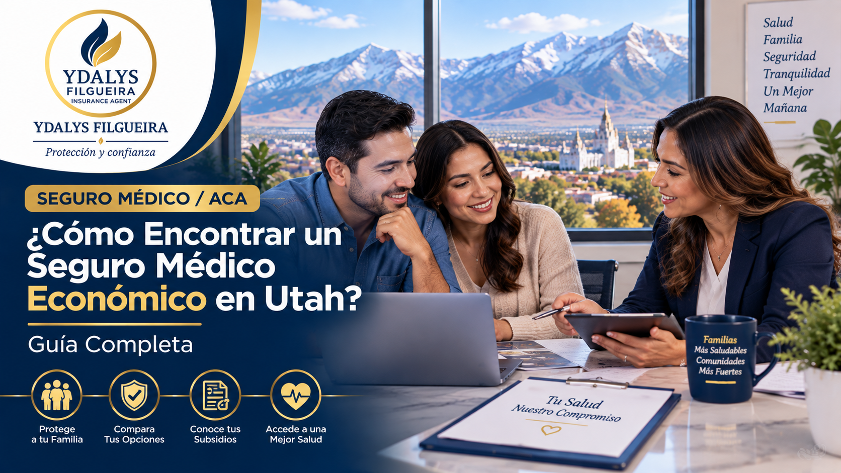Guía para encontrar un seguro médico económico en Utah con Ydalys Insurance